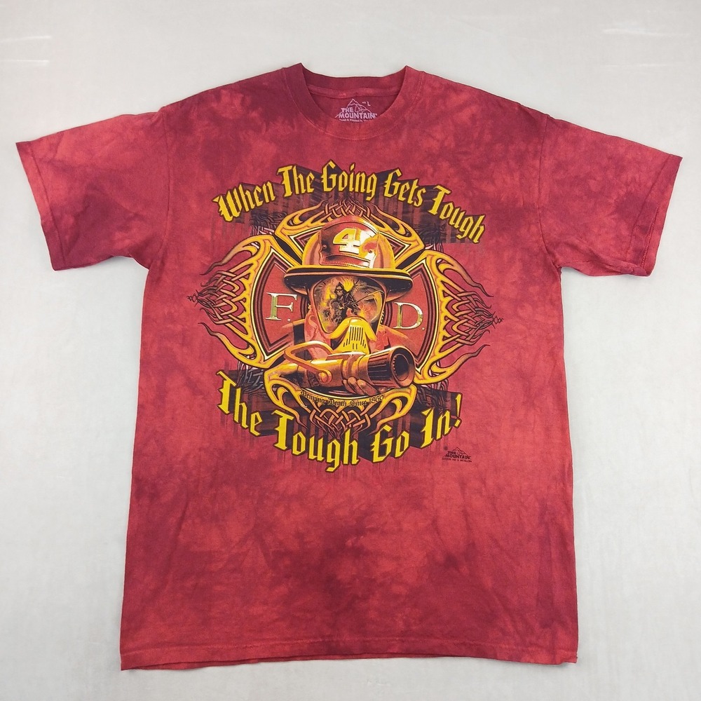 The Mountain Large Mens T Shirt 2006 Hie McGloin Firefighter 22x29 Rescue